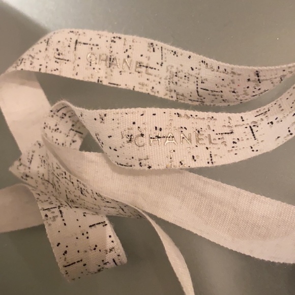 CHANEL Accessories - CHANEL 💯%auth- 6ft of logo ribbon in tweet print